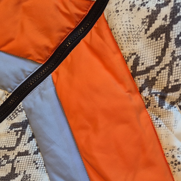 Central Park West Wesley Snakeskin Print Full Zip Puffer Jacket, XS - Picture 14 of 16